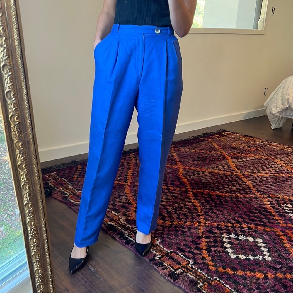 Blue trousers